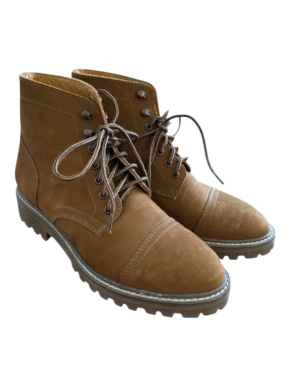 Thursday Boot Co Captain Lace Up Ankle Boots Women's 8.5 Brown Matte Leather